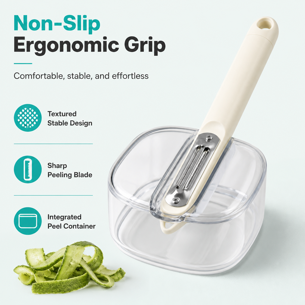 2-in-1 Vegetable Peeler with Container