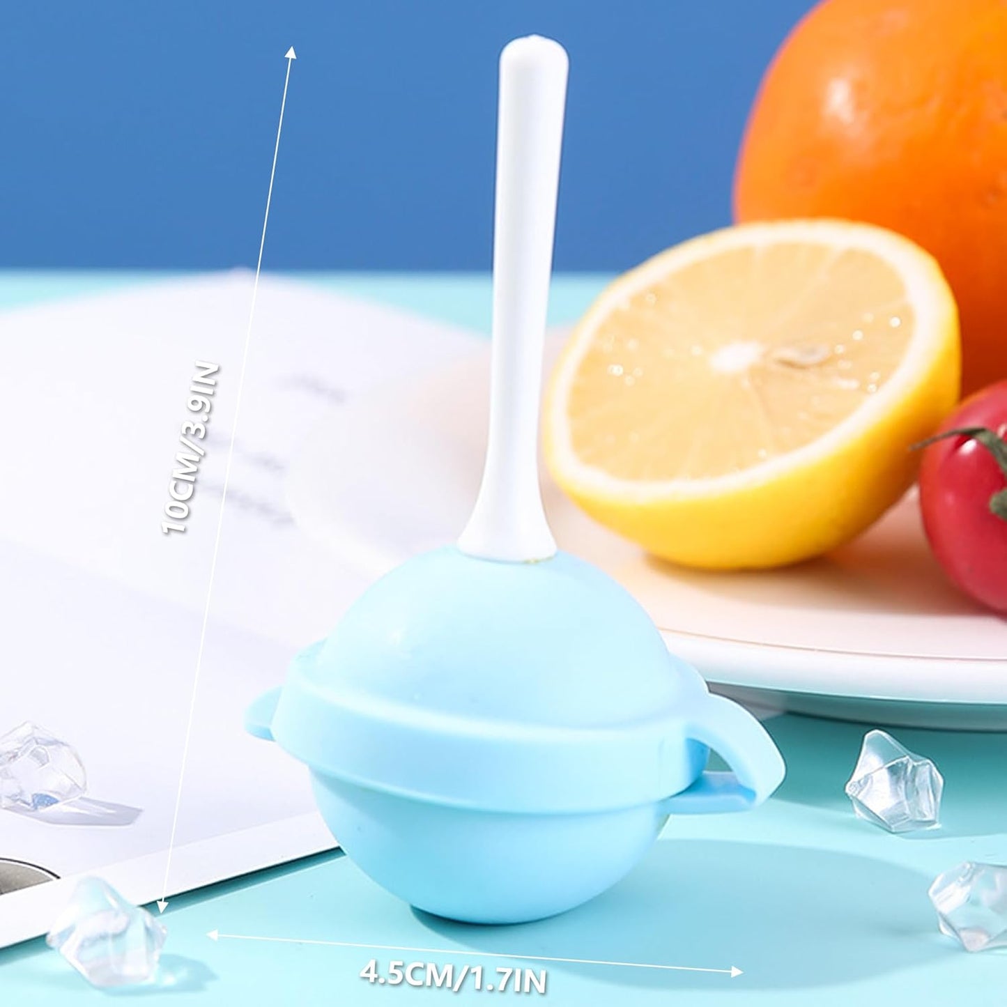 4PCS Lollipop Ice Cream Molds Popsicle Molds with Sticks