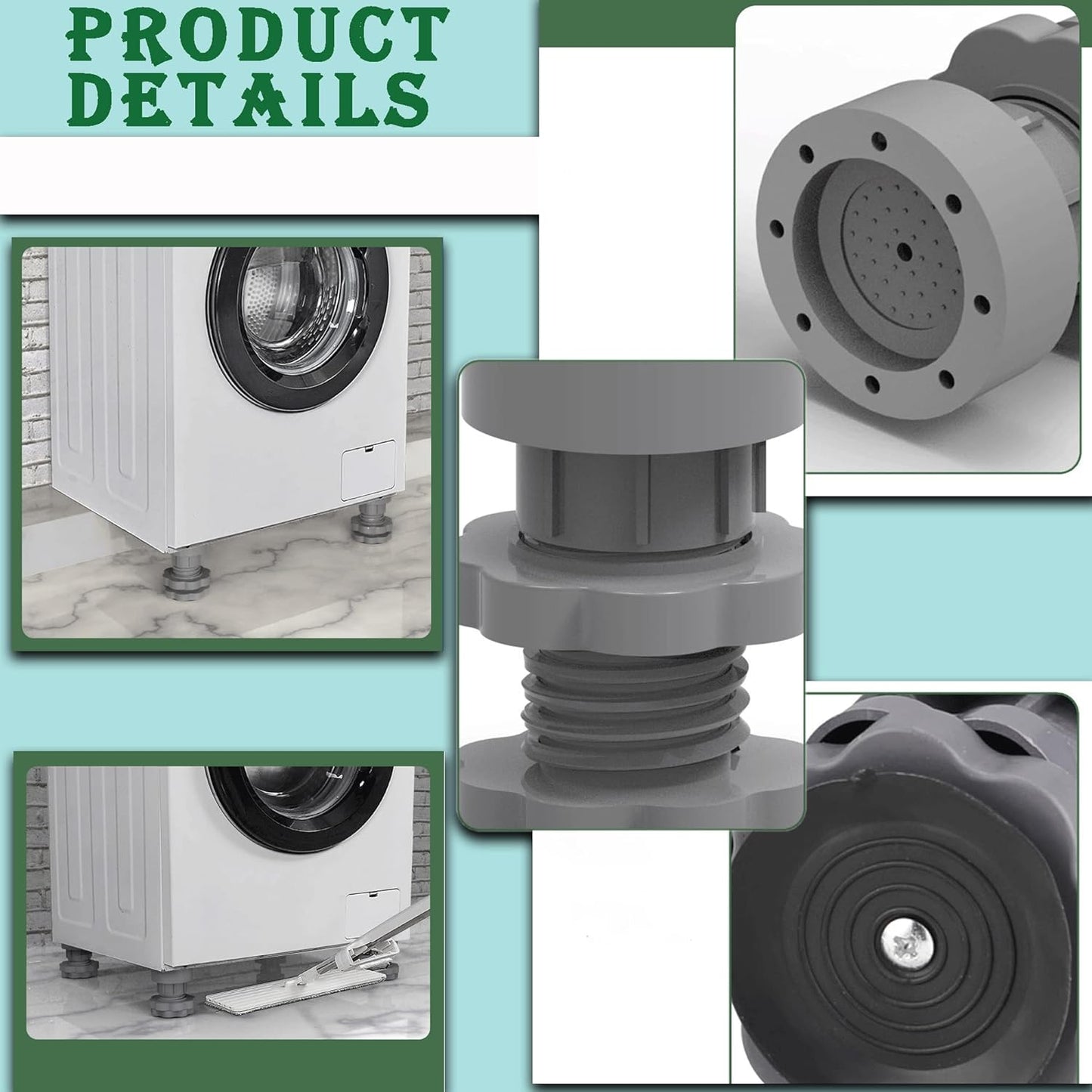 4PCS Anti Vibration Pads For Washing Machine Support