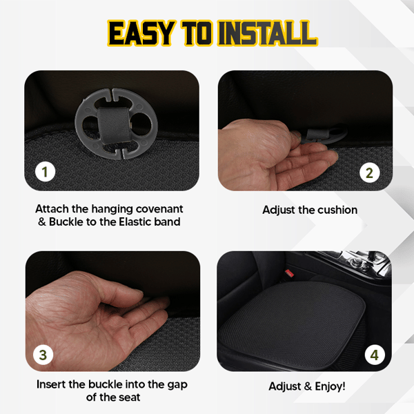 Breathable & Anti-Slip Viscose filament Car Seat Covers