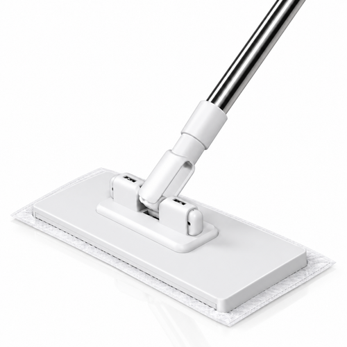 360° Rotating Flat Mop with One-Touch Cloth Release