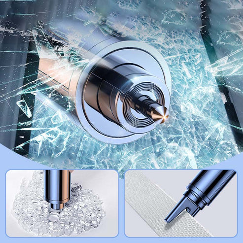 Emergency Car Window Breaker Seatbelt Cutter Tool PRO