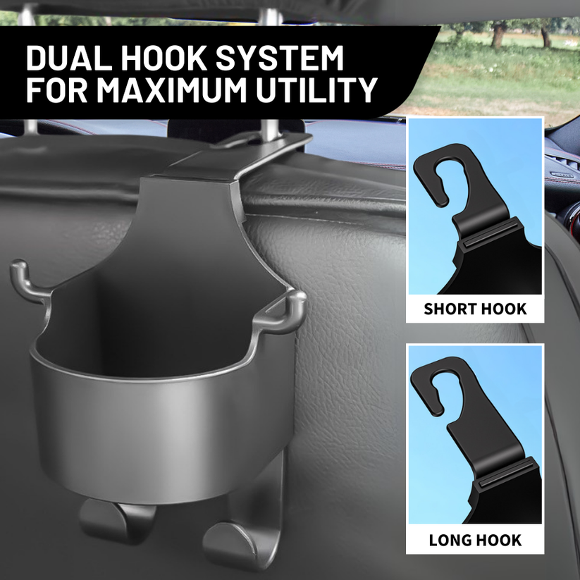 Back Seat Headrest Phone & Cup Holder