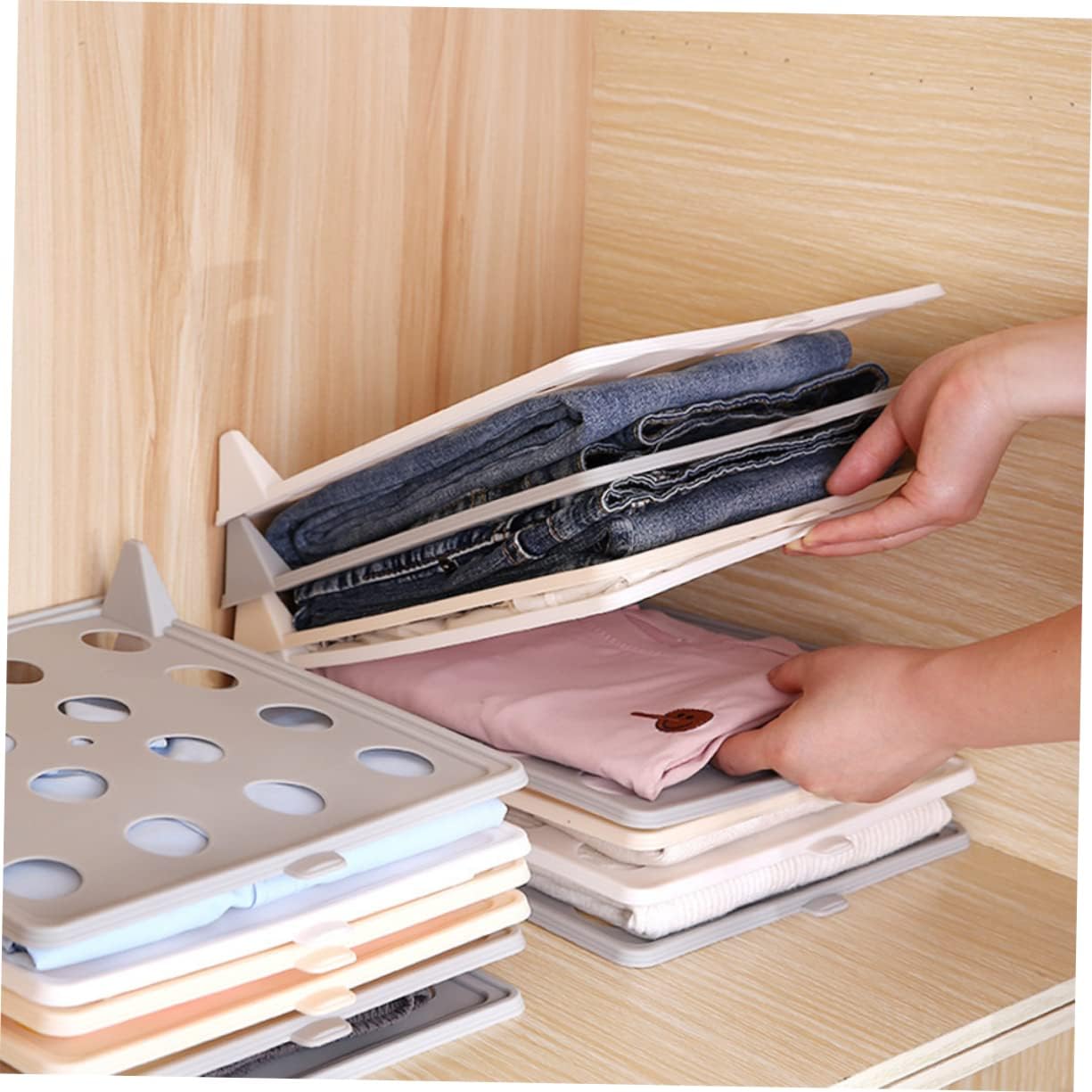 Folder Clothes Organizer Wardrobe Dividers (5 PCS)