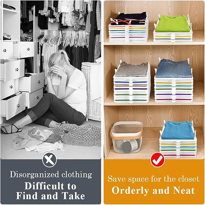 Folder Clothes Organizer Wardrobe Dividers (5 PCS)