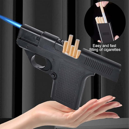 Gun Lighter with Cigarette Case
