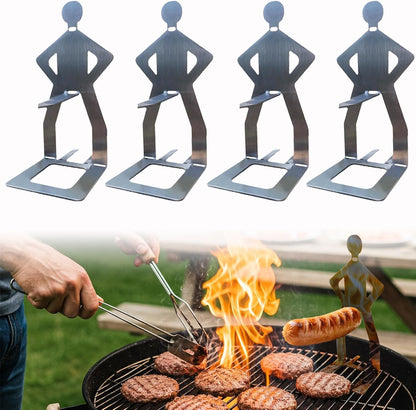 Funny BBQ Man Hot Dog Holders