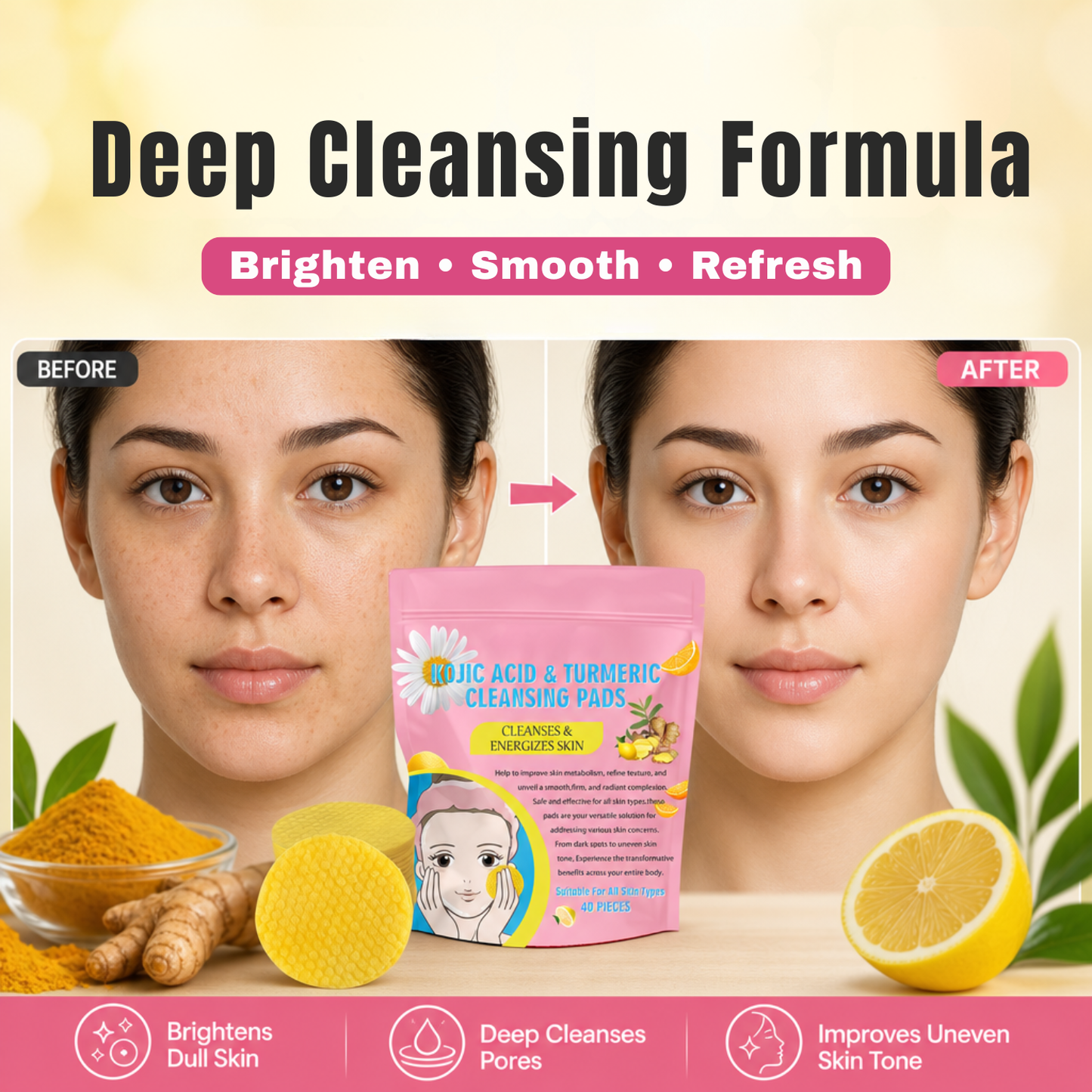 Turmeric & Kojic Acid Cleansing Pads
