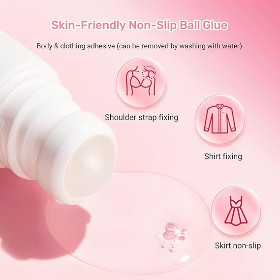 Non-Slip Glue Clear Adhesive Tape For Clothing And Skin