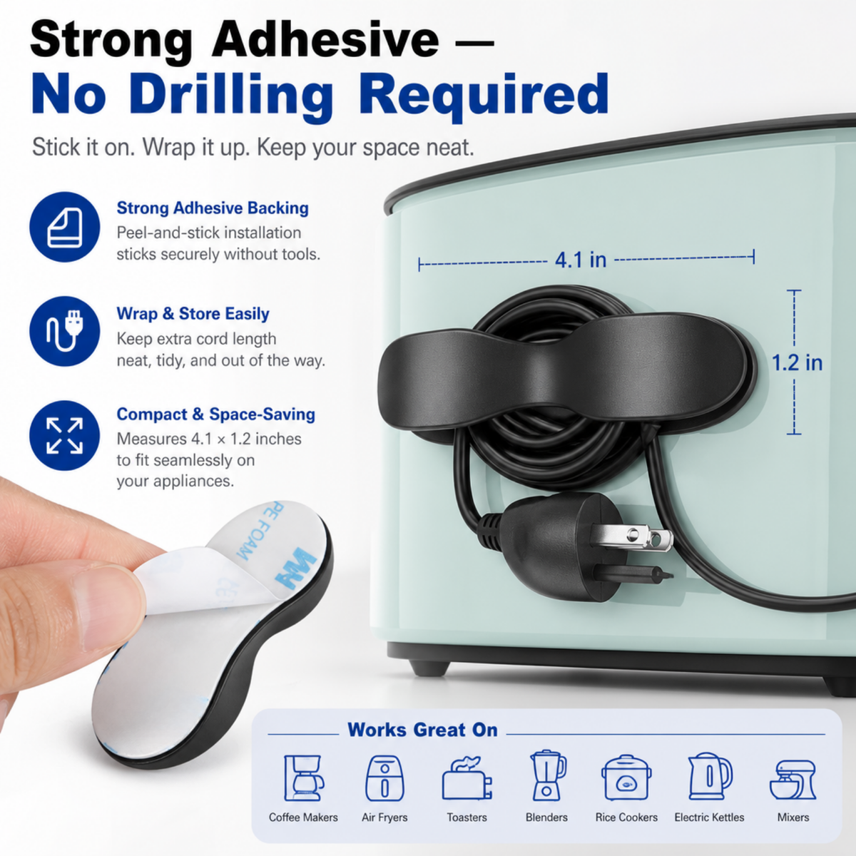 Cord Organizer for Appliances