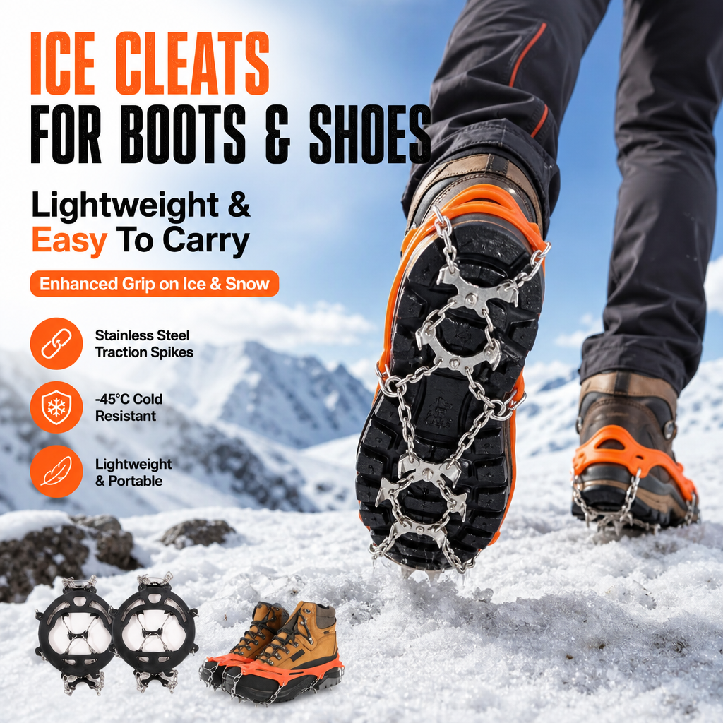 Ice Cleats for Boots & Shoes – Winter Traction