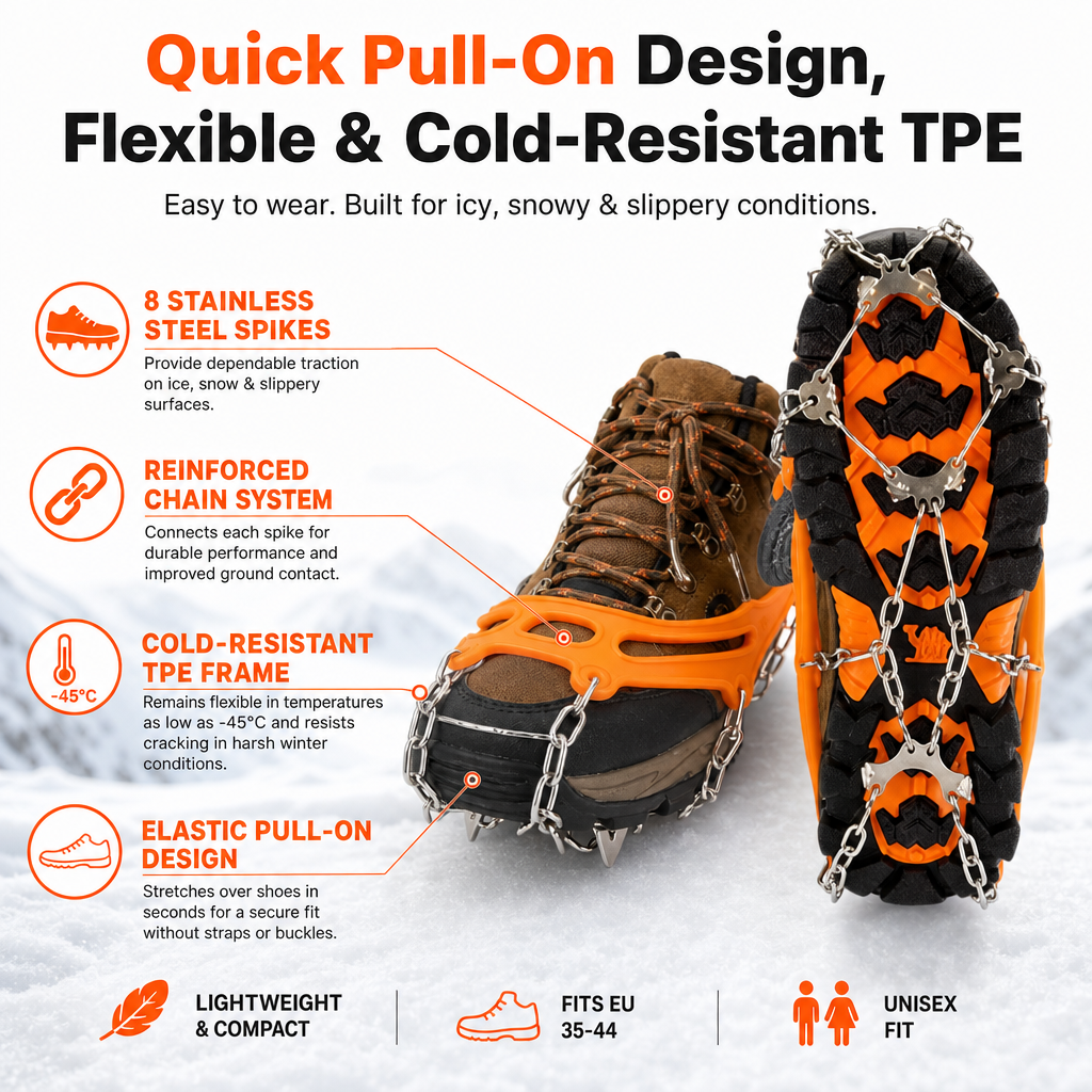 Ice Cleats for Boots & Shoes – Winter Traction