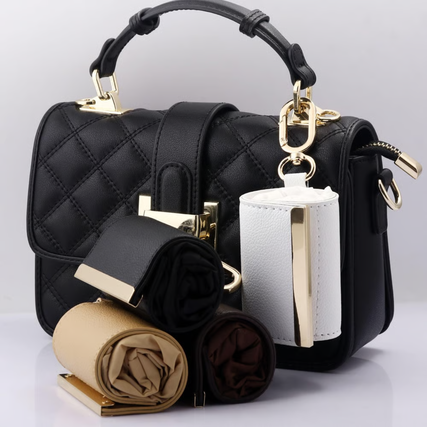 Foldable Shopping Bag Keychain Eco-Friendly Reusable Tote Bag