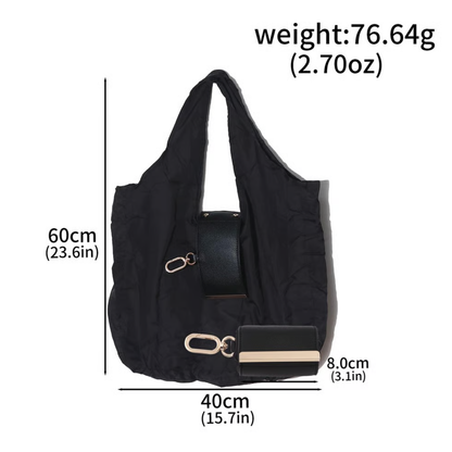 Foldable Shopping Bag Keychain Eco-Friendly Reusable Tote Bag