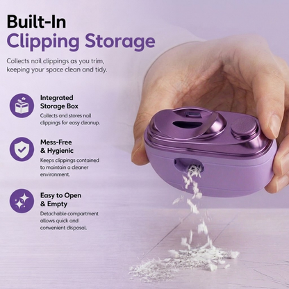 2-in-1 Smart Electric Nail Clipper & Polisher