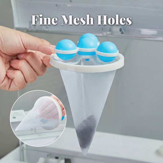 Washing Machine Filter Bag, Reusable Floating Hair Filter for Laundry (3PCS)