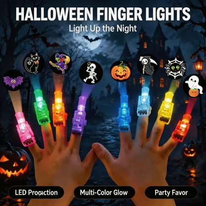 Halloween LED Finger Projection Lights (4PCS/Set)