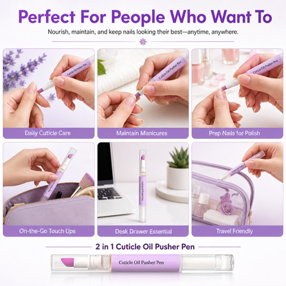 2-in-1 Cuticle Oil Pusher Pen