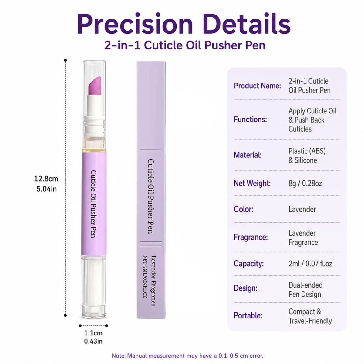 2-in-1 Cuticle Oil Pusher Pen