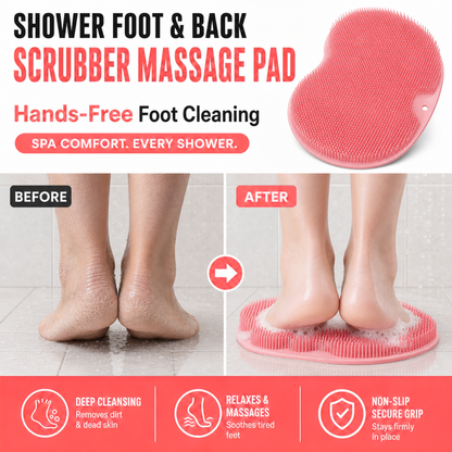Shower Foot & Back Scrubber Massage Pad