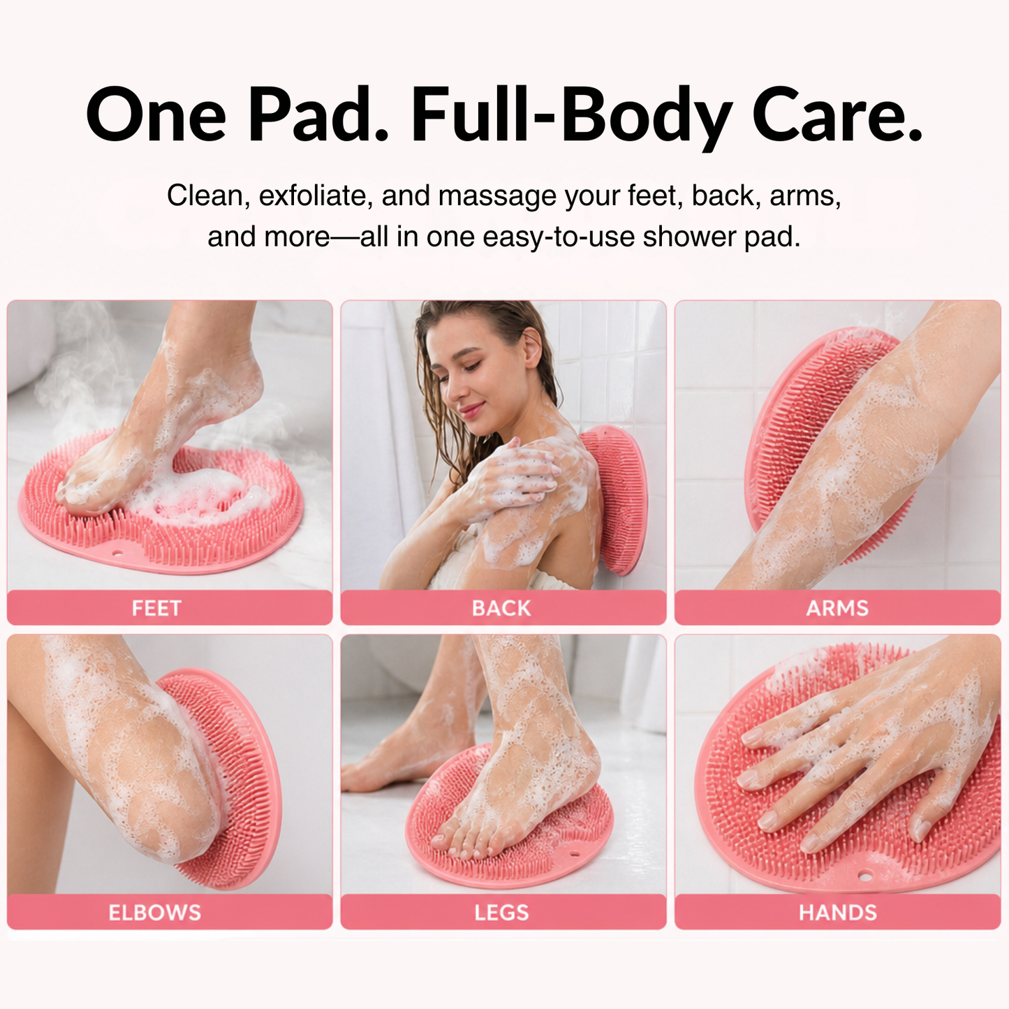 Shower Foot & Back Scrubber Massage Pad
