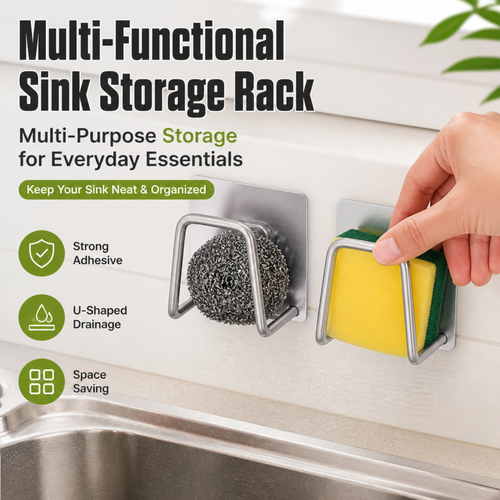 Multi-Functional Sink Storage Rack