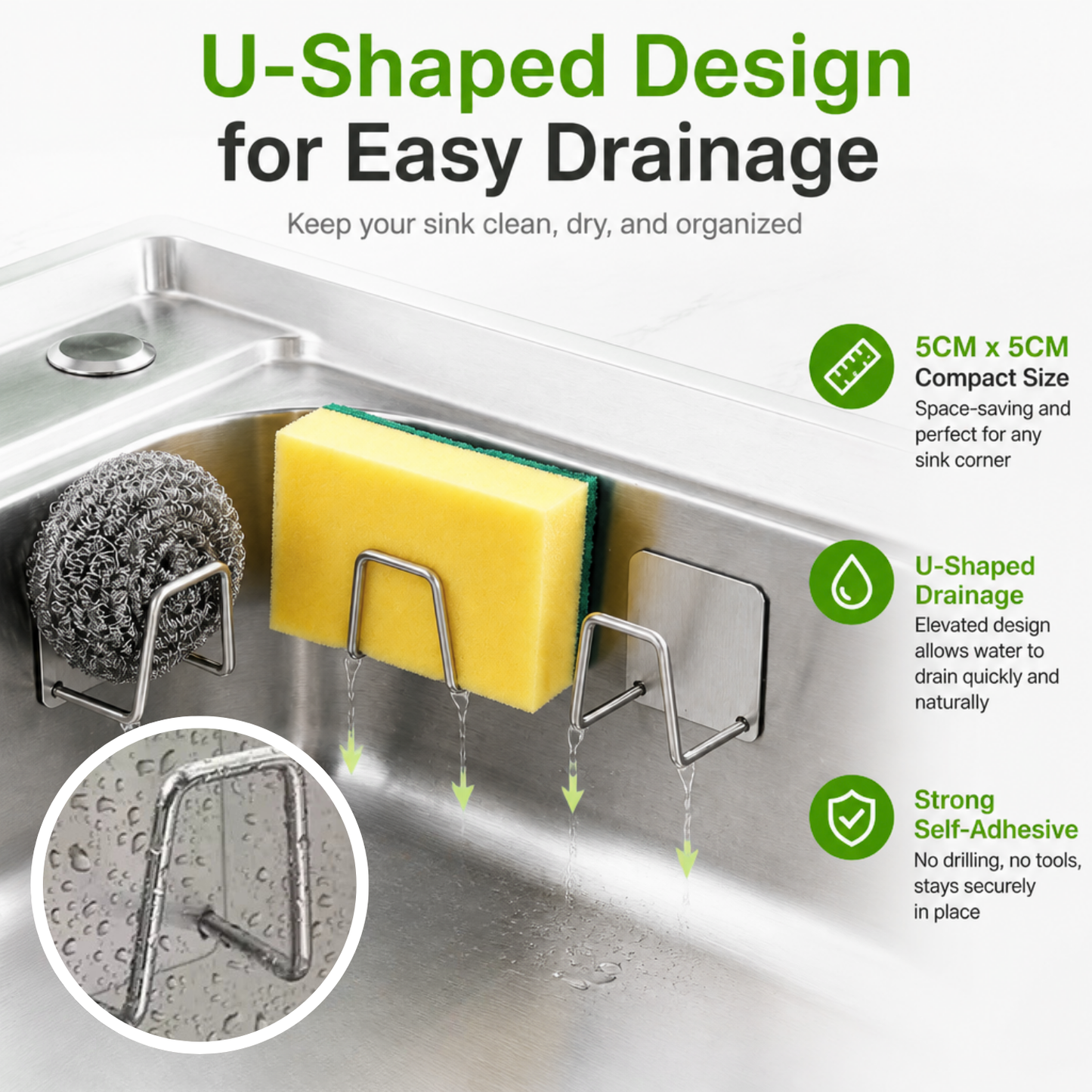 Multi-Functional Sink Storage Rack