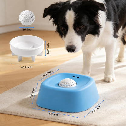 Dog Licking Bowl with Ball For Dogs for Yogurt, Bone Broth & Liquid Treats