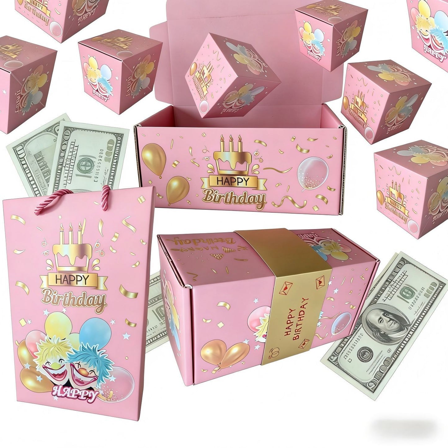Surprise Gift Box Explosion for Money