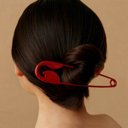 Safety Pin Hair Clip