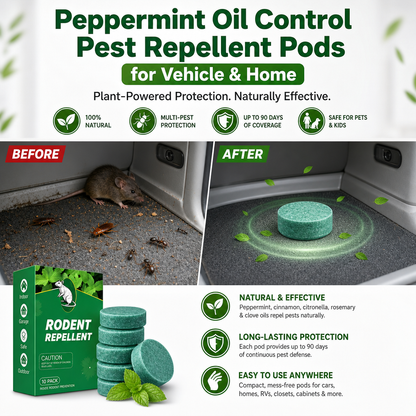 Rodent Repellent Peppermint Oil Control Pest Repellent Pods For Vehicle & Home