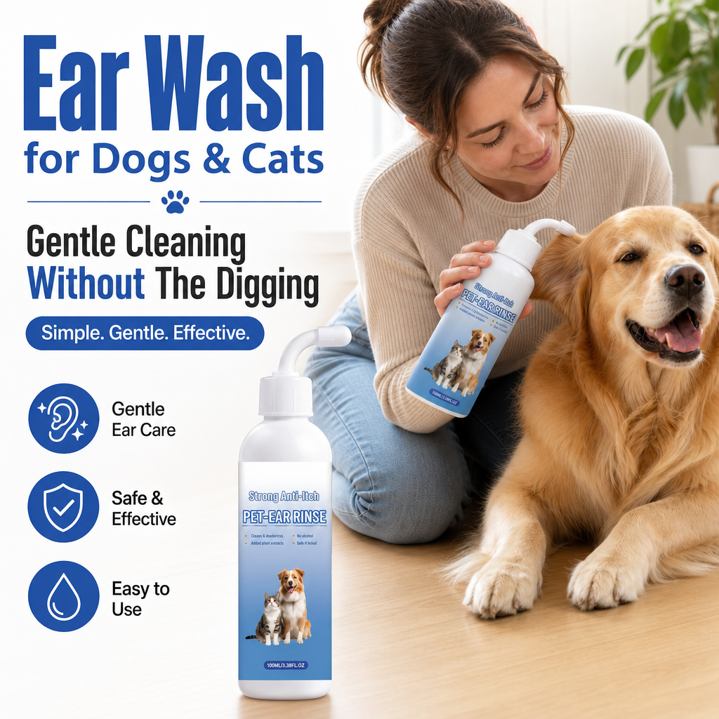 Ear Wash for Dogs & Cats