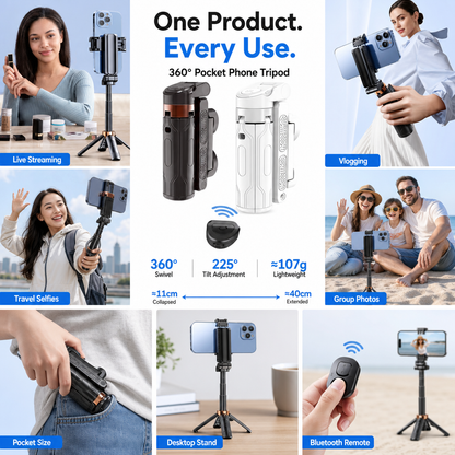 360° Pocket Phone Tripod