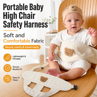 Portable Baby High Chair Safety Harness