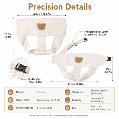 Portable Baby High Chair Safety Harness