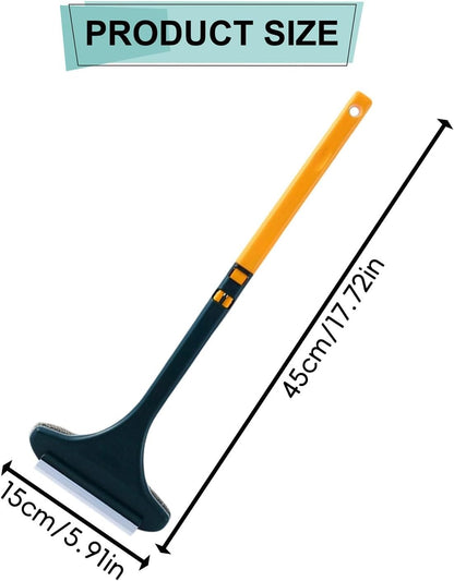 2-in-1 Window Screen Cleaning Brush with Squeegee