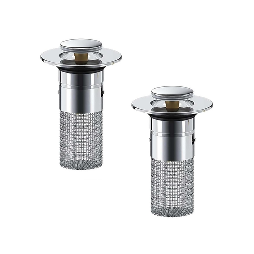 Sink Stopper Hair Catcher Sink Drain Strainer (2PC)