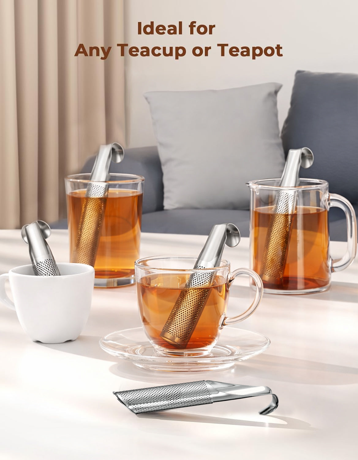 2-in-1 Tea Scoop Infuser Fine Mesh Tea Strainers
