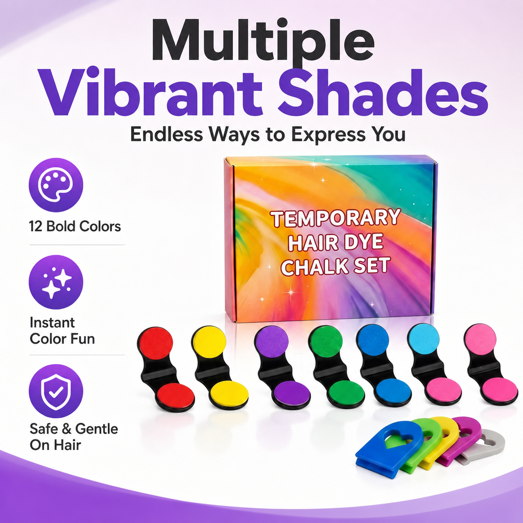 Temporary Hair Dye Chalk Set