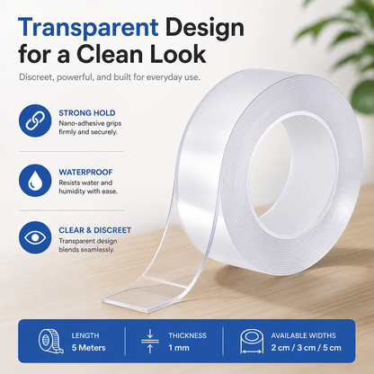 Transparent Double Sided Nano Tape