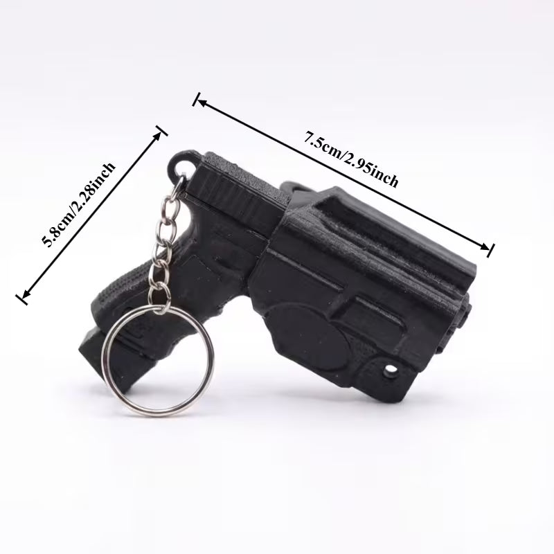 Mini Replica Gun Keychain