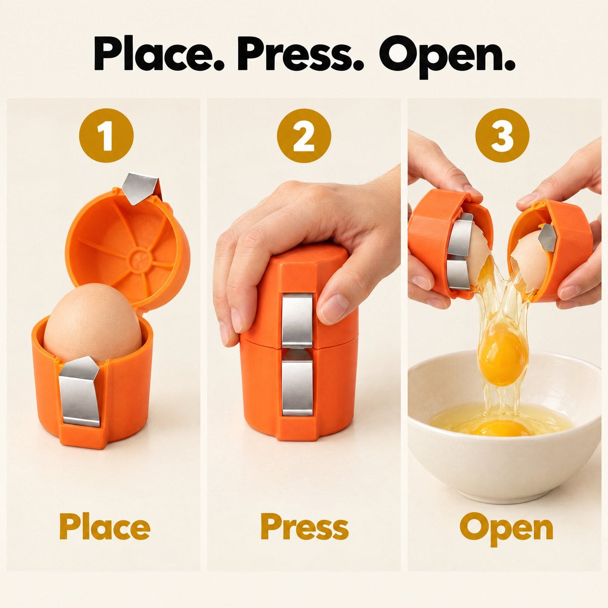 How to use the 2-in-1 Egg Cracker & Separator