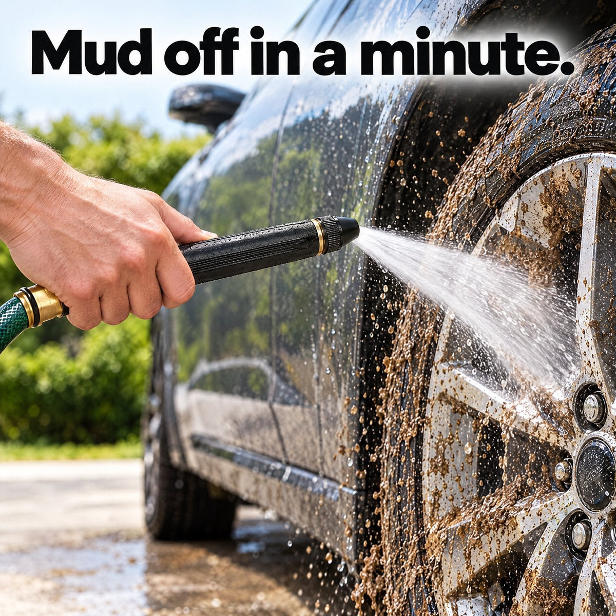 Home High-Pressure Powerful Washer in use