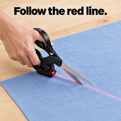 Professional Laser Guided Sewing Scissors in use