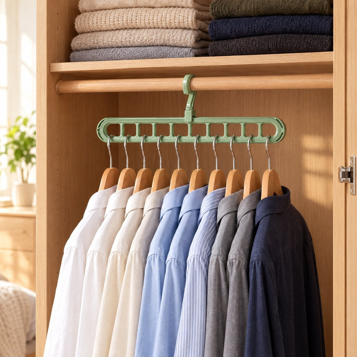 9-in-1 Smart Hanger at home