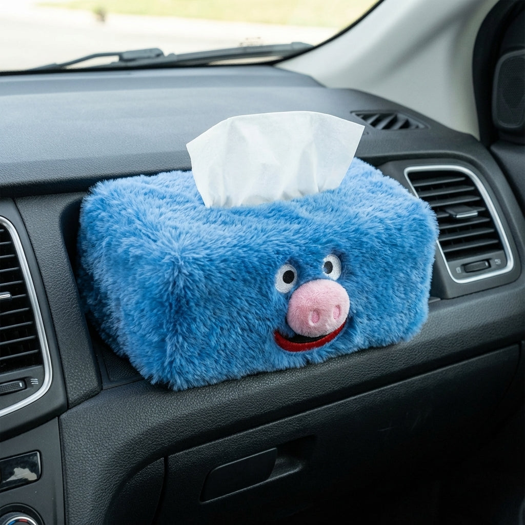 Fluxra Tissue Box Cover — Fluffy on the Outside, Practical on the Inside