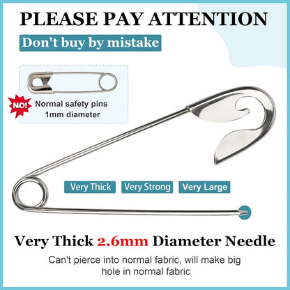 Safety Pin Hair Clip